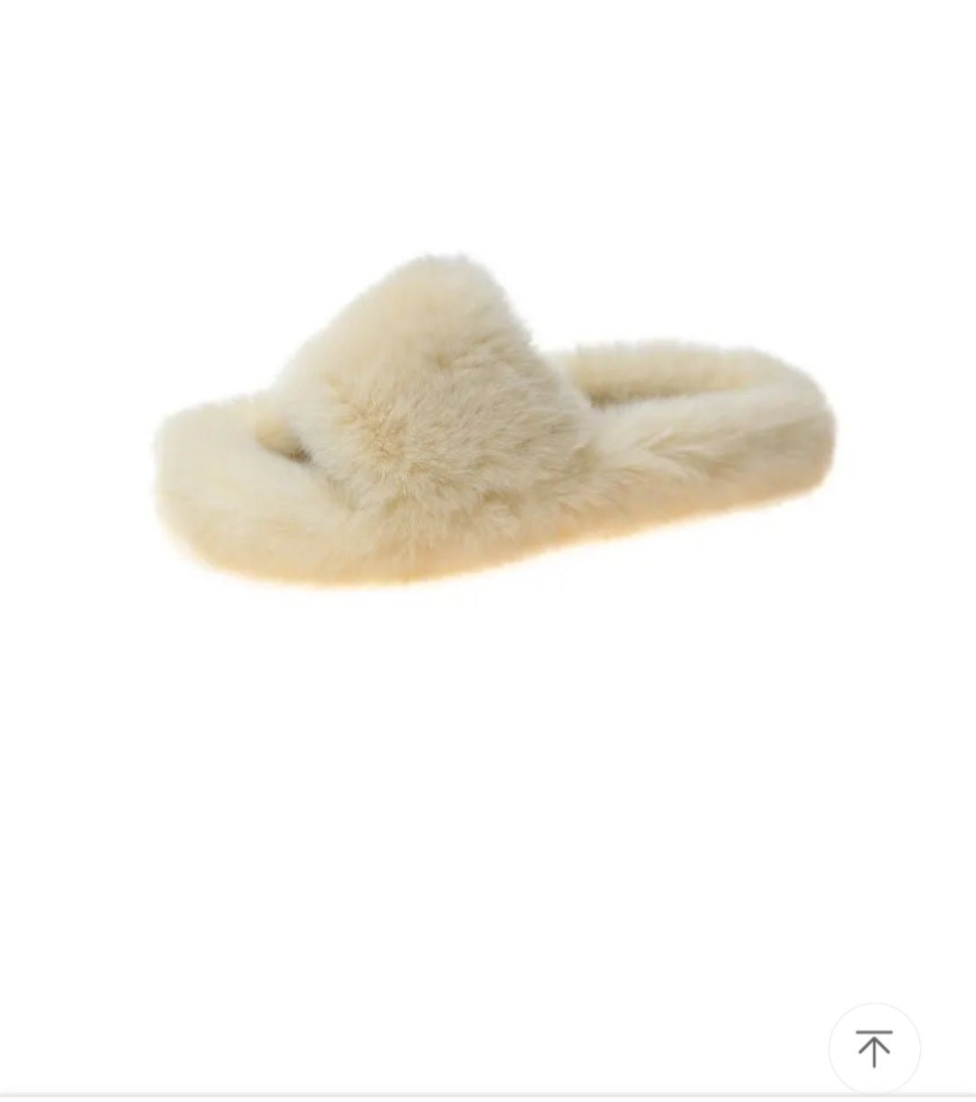 Ladies Fur Slippers Light Board Solid Color Home Shoes Women Shoes