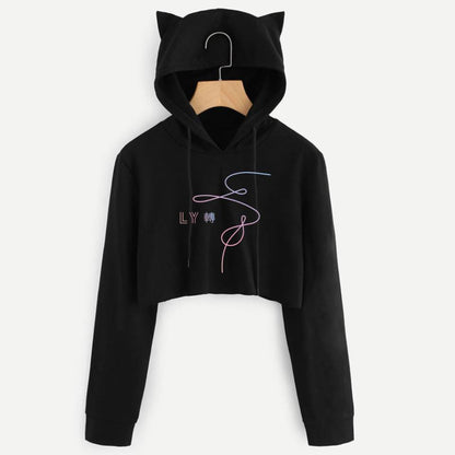 Popular Slim Fit Short Printed Hoodie