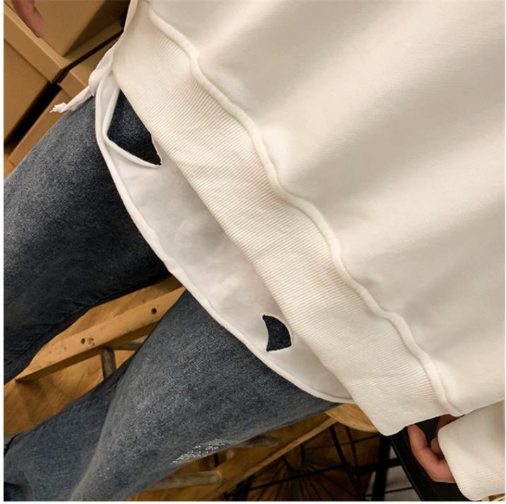 Autumn Cartoon Print Couple Long-sleeved Sweater Men