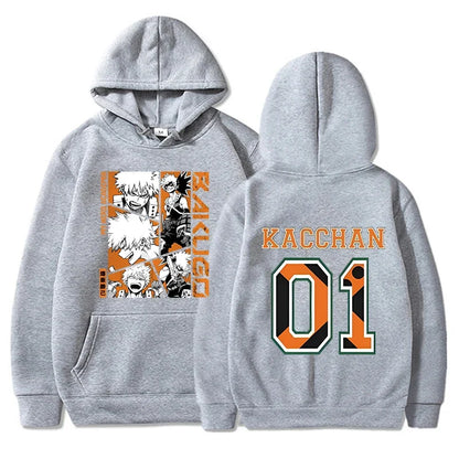 "Bakugou Katsuki Printed Hoodies."