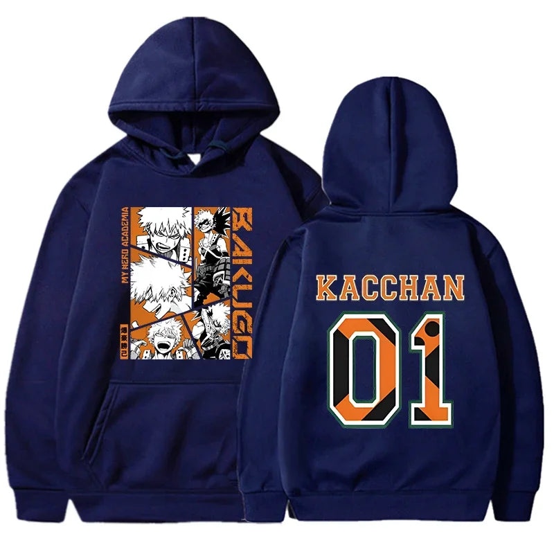"Bakugou Katsuki Printed Hoodies."