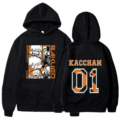"Bakugou Katsuki Printed Hoodies."