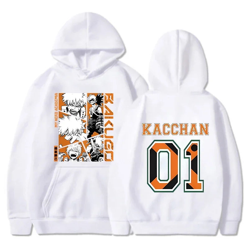 "Bakugou Katsuki Printed Hoodies."
