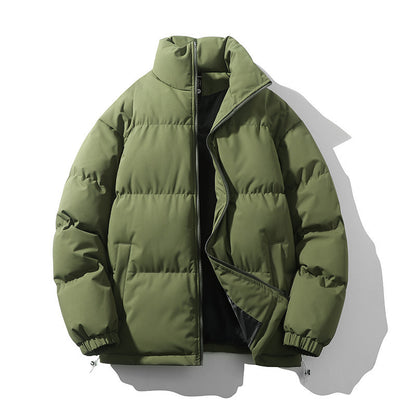 Men's Stand Collar Loose And Warm Down Coat
