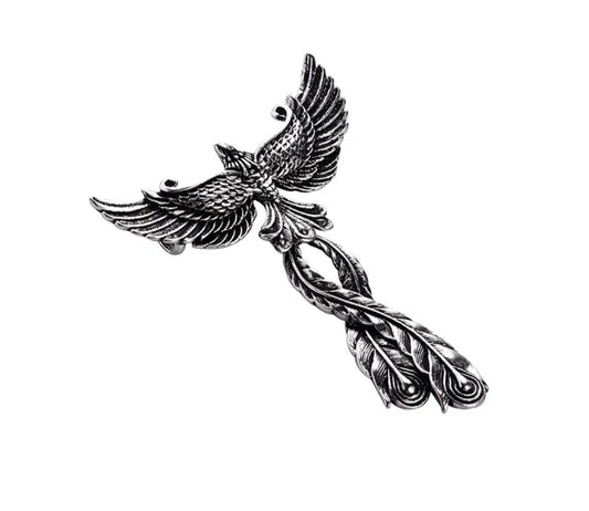 Fashion Alloy Big Phoenix Pendant Necklace